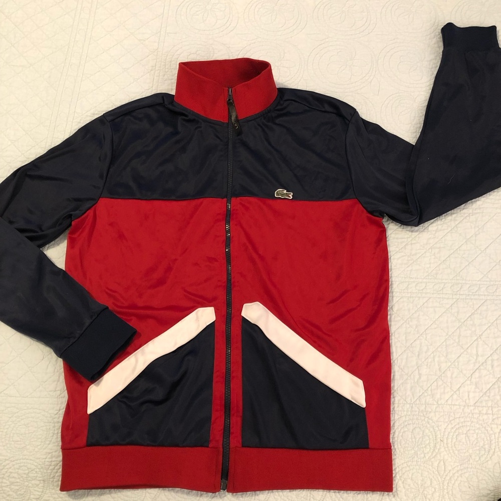Lacoste track jacket. Size large.